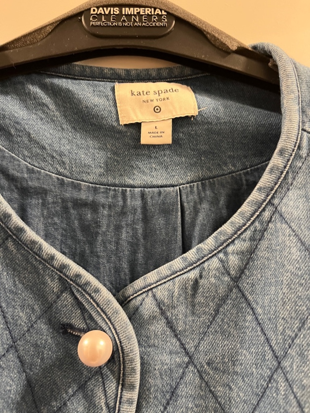 kate spade New York Light Blue Denim Jean Jacket
